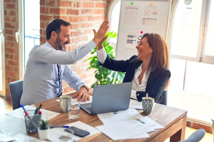 Rentofree team collaborating in a modern office